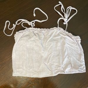 Light Lavender Tank with Tied Straps